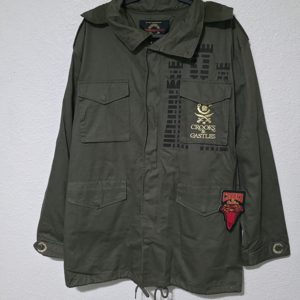 Crooks & Castles Olive Military Jacket